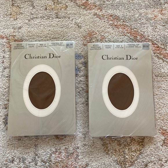 NWT Vintage Christian Dior Pantyhose - Picture 1 of 5